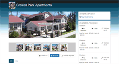 Desktop Screenshot of crowellparkapartments.com